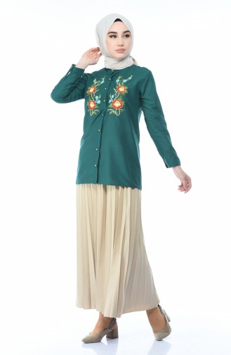 Emerald Overhemdblouse 1013-08