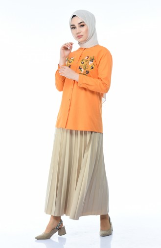 Apricot Color Shirt 1014-08