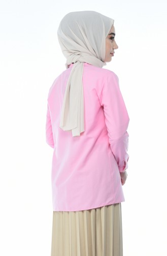 Pink Overhemdblouse 1014-11