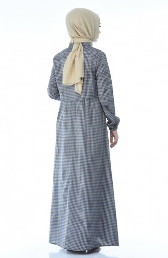 فستان بني مائل للرمادي 1287-03