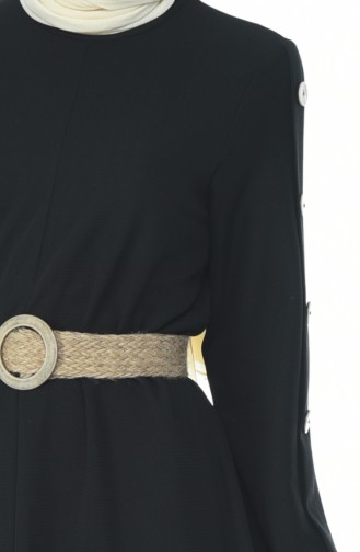 Black Hijab Dress 2087-01