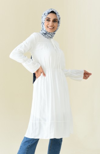 Tunique Viscose Taille élastique 5109-01 Blanc 5109-01