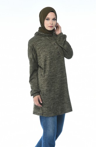 Tunique a Capuche 9073-04 Khaki 9073-04