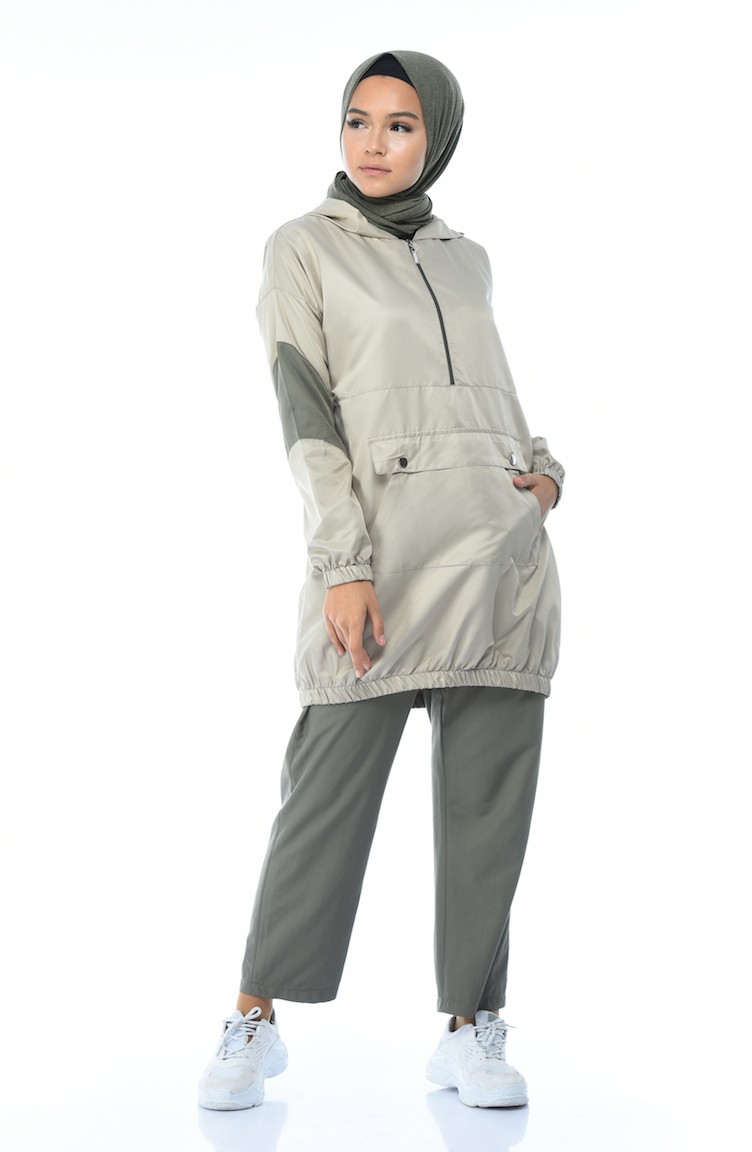 beige sweatsuit