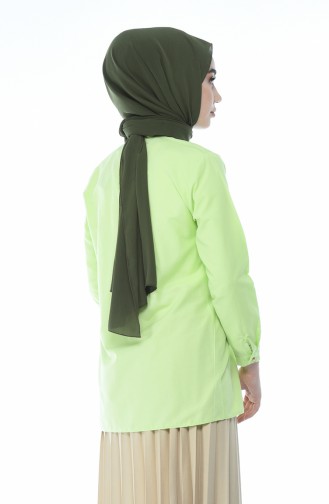 Chemise Brodée 1013-03 Vert Pistache 1013-03