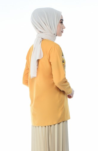 Mustard Overhemdblouse 1014-04