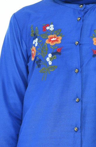 Saxon blue Overhemdblouse 1014-09