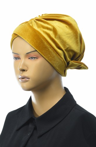 Bonnet Velours avec Noeud 0025-20 Gold 0025-20