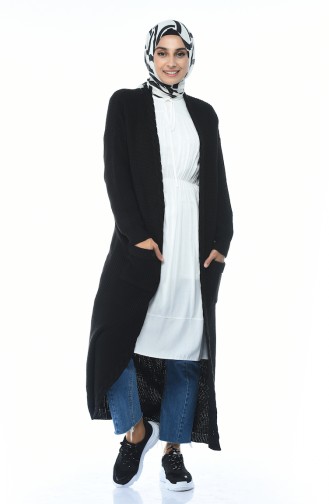 Strickmuster Strickjacke   0935-08 Schwarz 0935-08