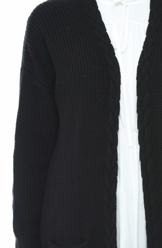 Strickmuster Strickjacke   0935-08 Schwarz 0935-08