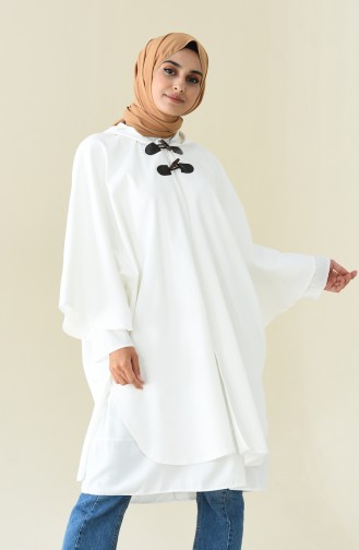 Ecru Poncho 5003A-01