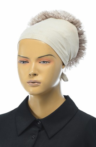 Bonnet a Froufrous 7001-14 Beige 7001-14