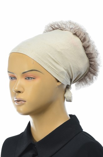 Bonnet a Froufrous 7001-14 Beige 7001-14