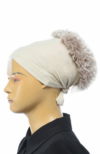 Bonnet a Froufrous 7001-14 Beige 7001-14