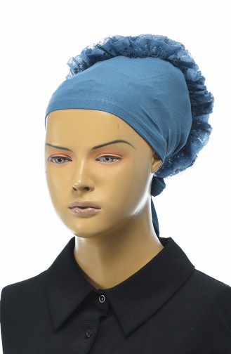 Bonnet a Froufrous 7001-22 İndigo 7001-22
