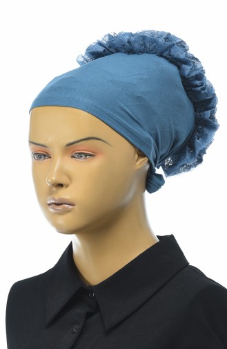 Bonnet a Froufrous 7001-22 İndigo 7001-22