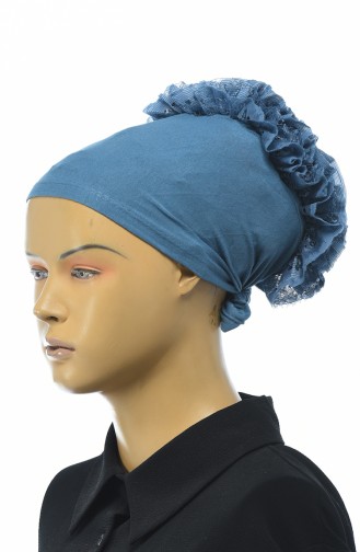 Bonnet a Froufrous 7001-22 İndigo 7001-22