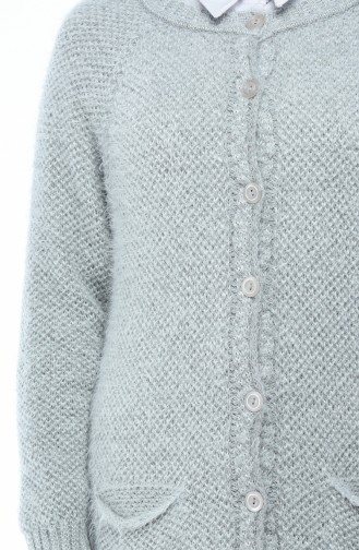 Grau Strickjacke 4123-02