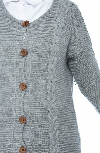 Grau Strickjacke 1917-06