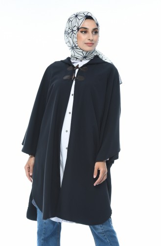 Poncho Manche Chauve Souris 5003A-02 Bleu Marine 5003A-02