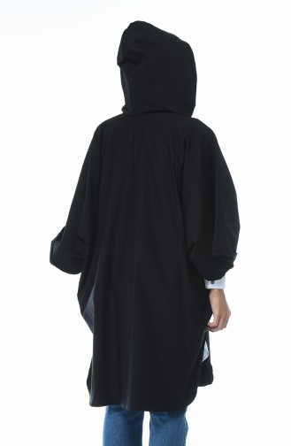 Poncho Manche Chauve Souris 5003B-01 Noir 5003B-01