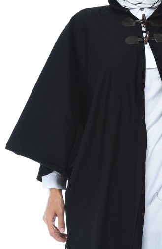 Bat Sleeve Poncho Black 5003B-01