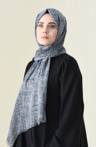 Elmina Châle Coton a Motifs 750-104 Gris 750-104