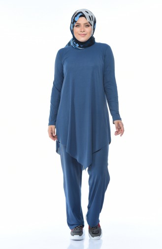 Tunik Pantolon İkili Takım 0094-10 İndigo