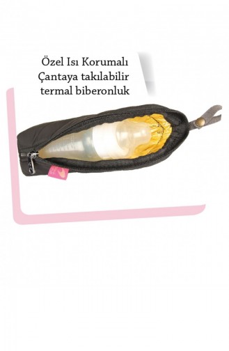 9306 Alone Siyah Anne Bebek Bakım Çantası