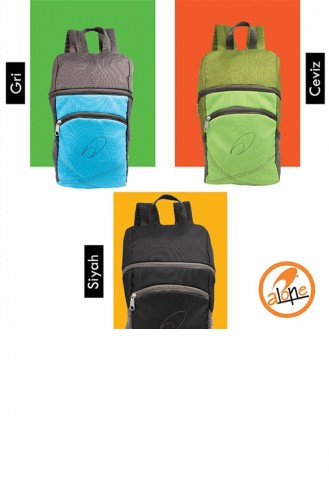 Colorful Backpack 8560 Siyah