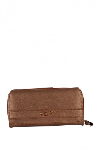 David Polo 2005 Portefeuilles Pour Femme Bronze 1247589004358