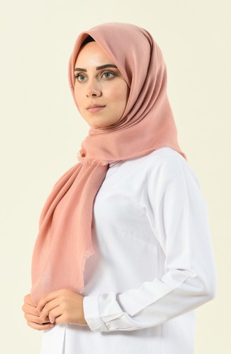 Twill Örgü Pamuk Eşarp 13110-05 Pembe