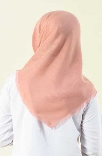 Twill Örgü Pamuk Eşarp 13110-05 Pembe