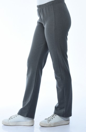 Waist Elastic Tracksuit Pants Dark Anthracite 18006-06