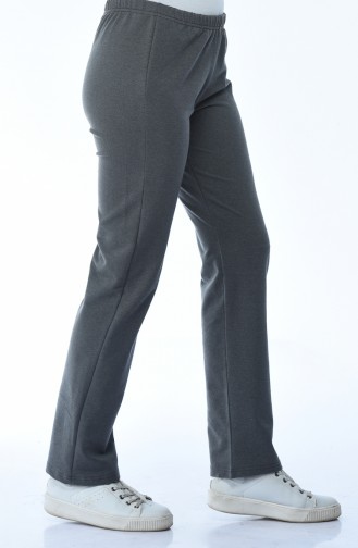 Waist Elastic Tracksuit Pants Dark Anthracite 18006-06