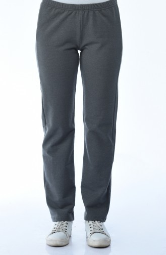 Waist Elastic Tracksuit Pants Dark Anthracite 18006-06