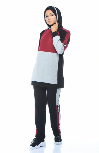 Claret Red Tracksuit 1055-03