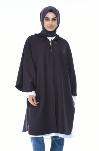 Poncho Manche Chauve Souris 5003-04 Pourpre 5003-04