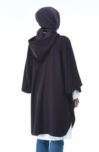 Bat Sleeve Poncho Purple 5003-04