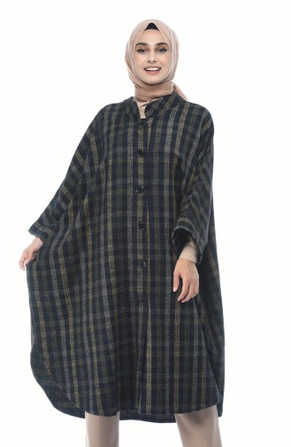 Dunkelblau Poncho 7002-01