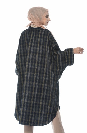 Dunkelblau Poncho 7002-01