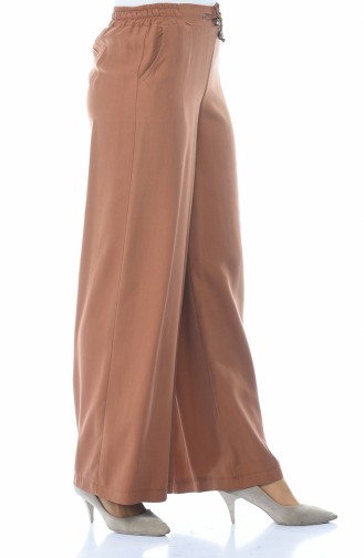 Sensual Loose Trousers Brown Tobacco 3141-05