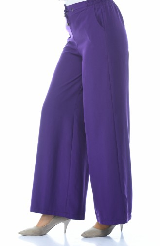 Sensual Loose Trousers Purple 3141-06