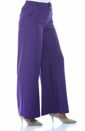 Sensual Loose Trousers Purple 3141-06