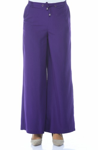 Sensual Loose Trousers Purple 3141-06