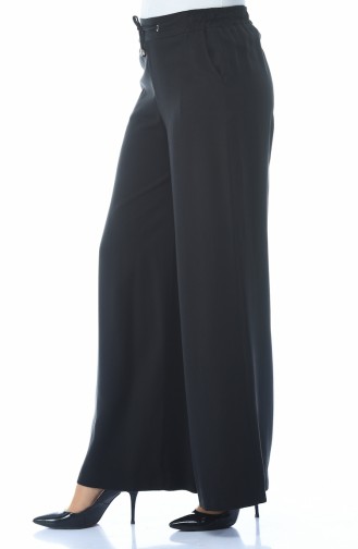 Sensual Loose Trousers Black 3141-08