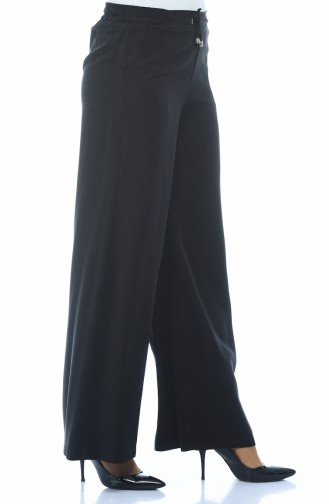 Sensual Loose Trousers Black 3141-08