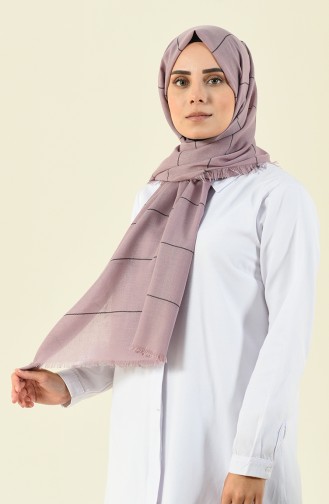 Şerit Desenli Mevsimlik Şal 901530-18 Lila