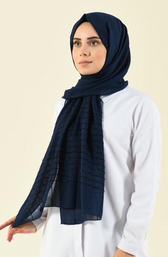 Navy blue seasonal shawl 901533-10