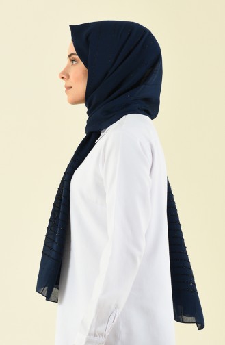 Navy blue seasonal shawl 901533-10
